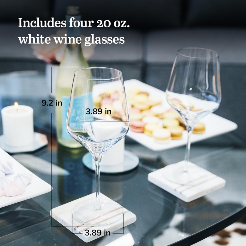 Libbey Signature White Wine Glasses Set of 4, Seamless Long Stem Wine Glasses for Wines and Cocktails, Tasteful Wine Glass Set for All Occasions. - Image 5